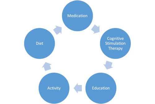 The treament cycle for dementia