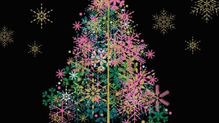 Image of a sparkling christmas tree.